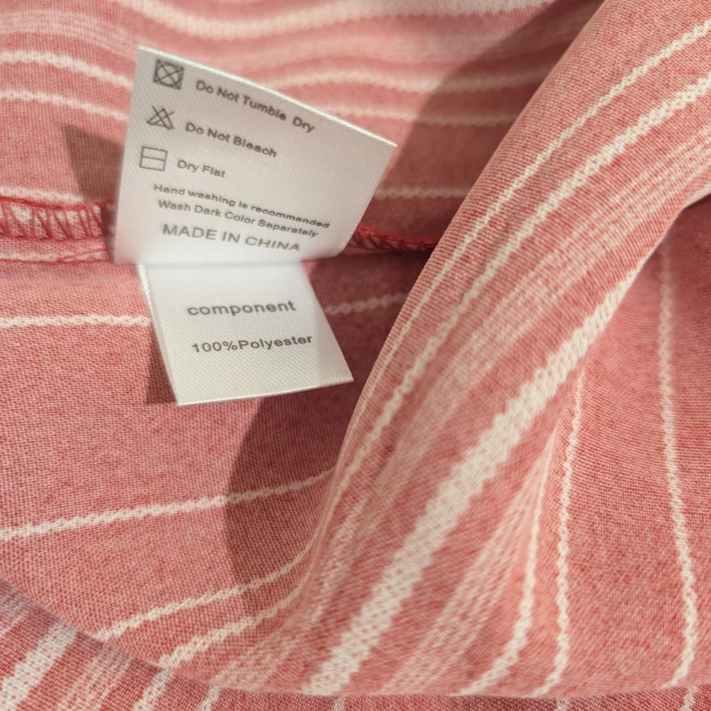 Pre-owned Elegant Red Striped Blouse - Picture 5 of 8